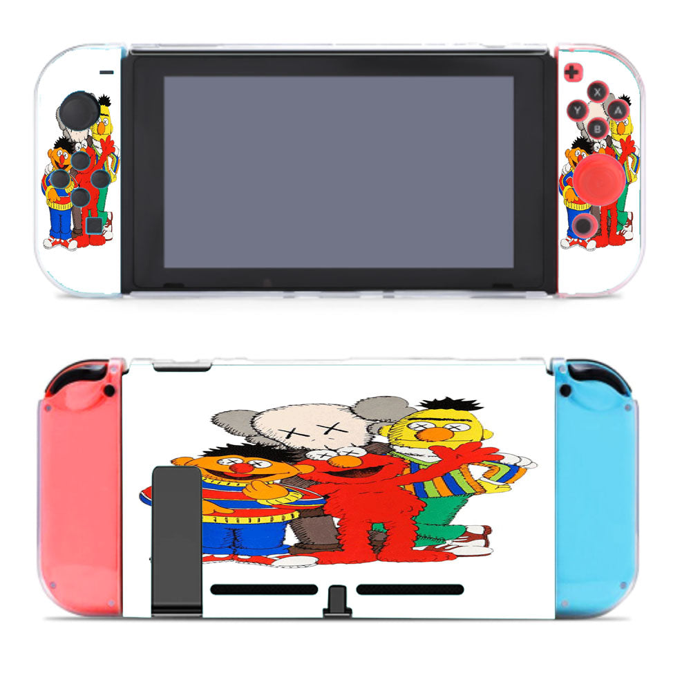 Kaws And Sesame Street Nintendo Switch Cover Case