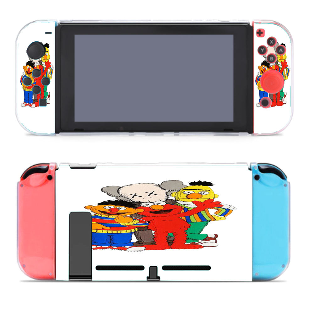 Kaws X Sesame Street Family Nintendo Switch Cover Case