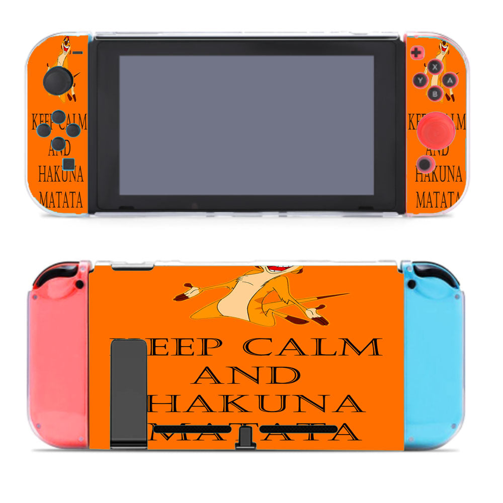 Keep Calm And Hakuna Matata Nintendo Switch Cover Case