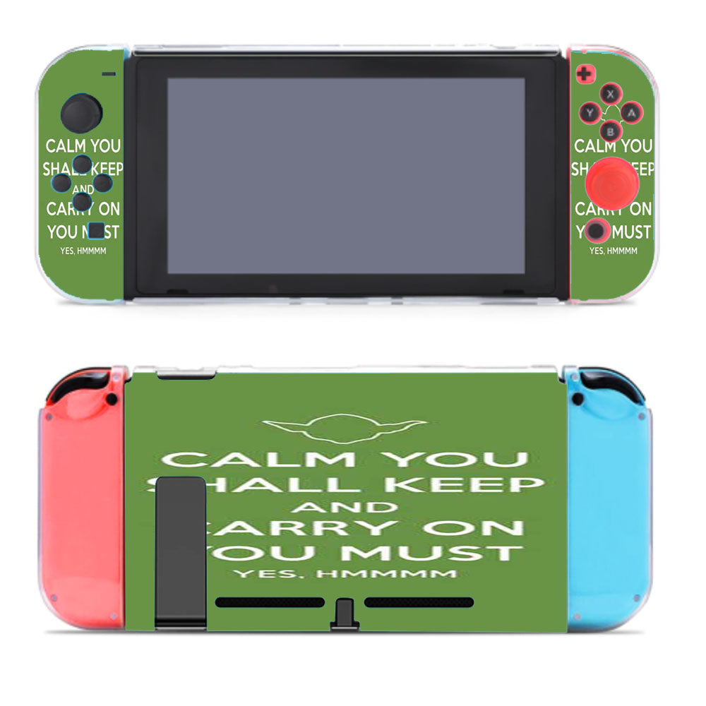 Keep Calm Yoda Hmm Nintendo Switch Cover Case
