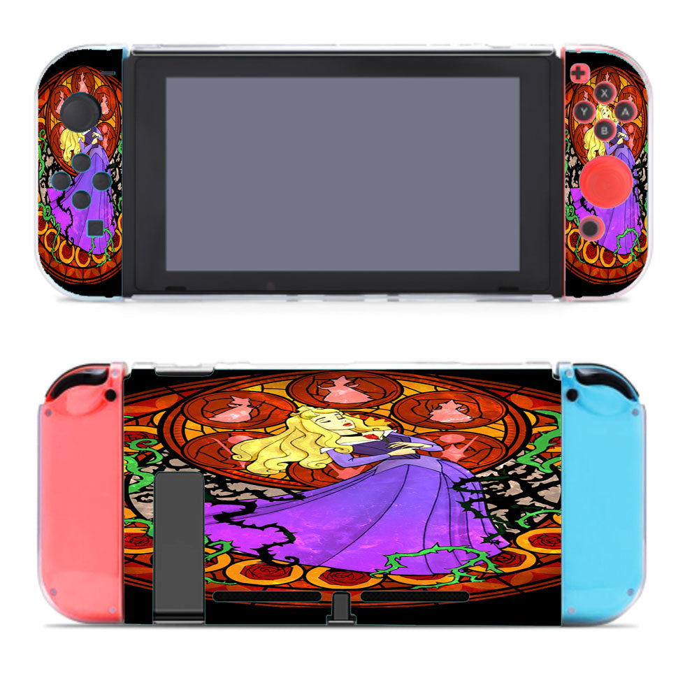 Kingdom Hearts Sleeping Beauty Stained Glass Nintendo Switch Cover Case