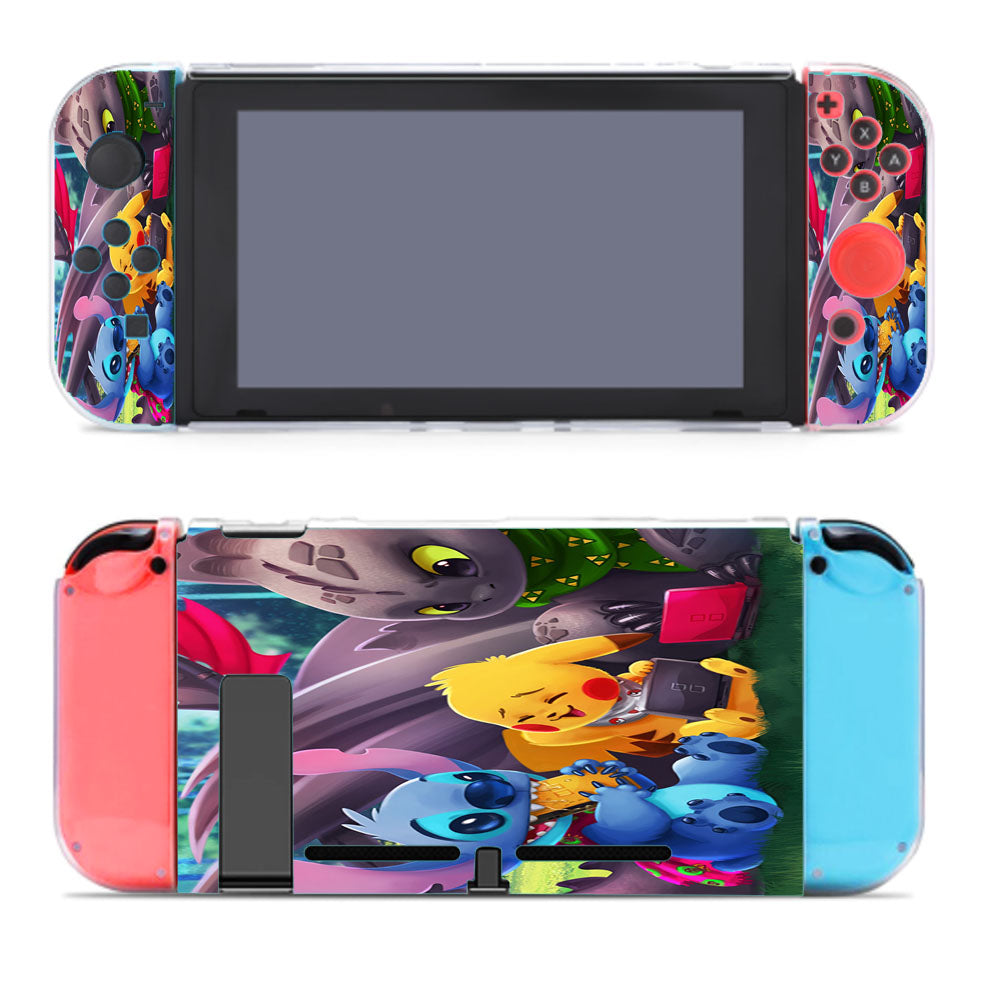 Lilo Stitch Pikachu Pokemon Toothless How To Train Nintendo Switch Cover Case