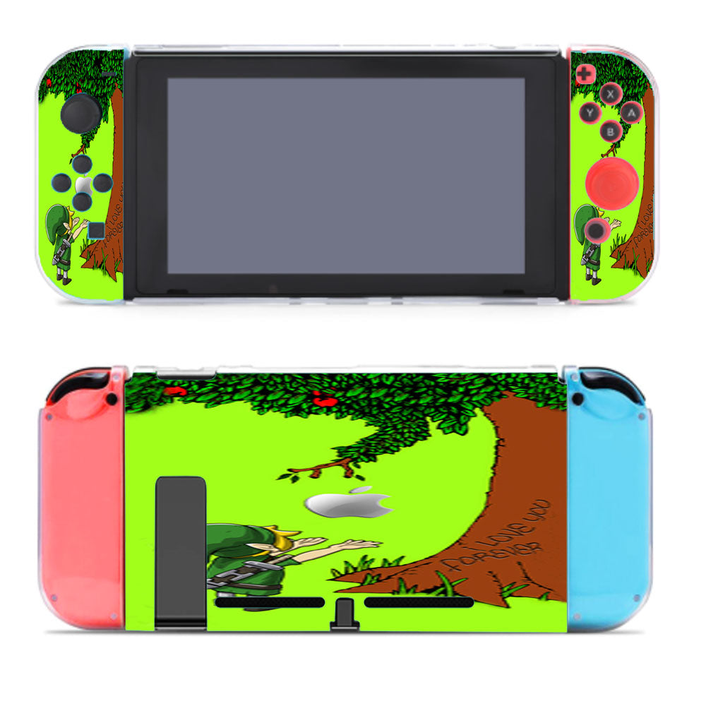 Link Legend Of Zelda And Giving Tree Apple Nintendo Switch Cover Case