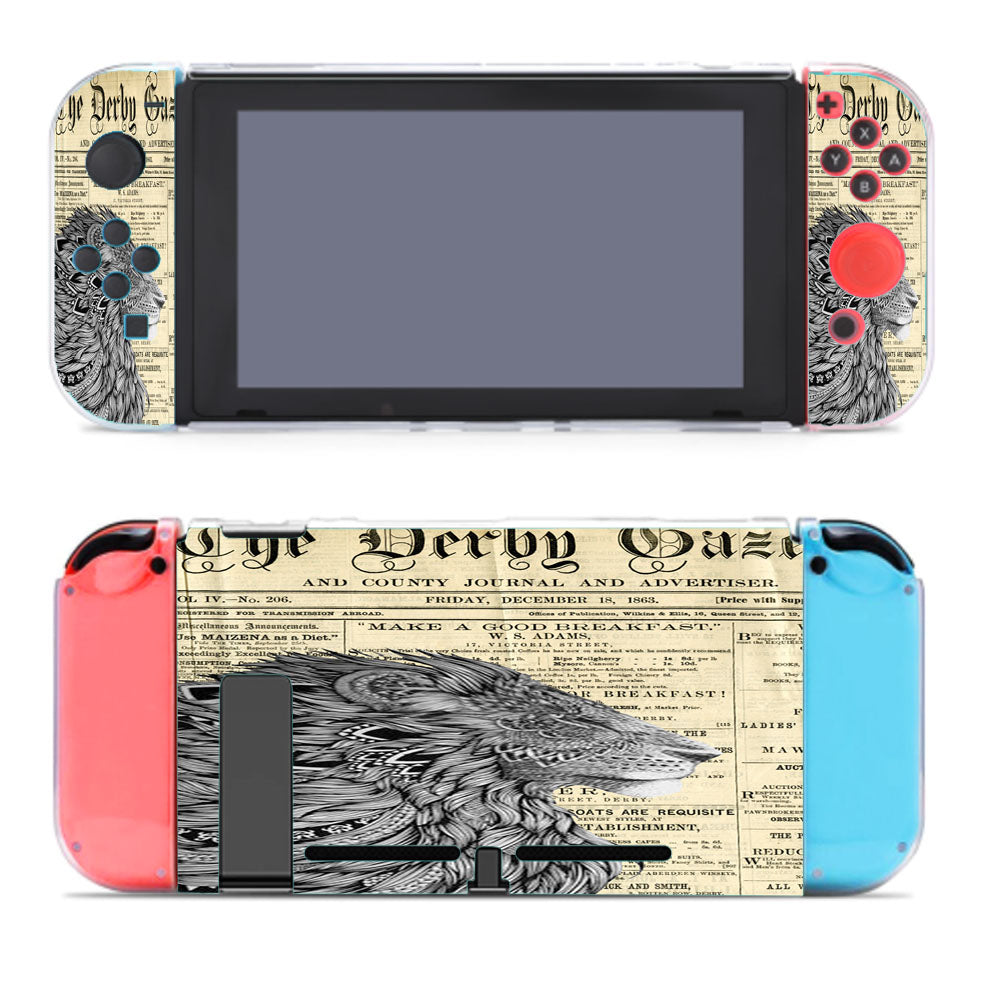 Lion King Aztec Old Newspaper Nintendo Switch Cover Case