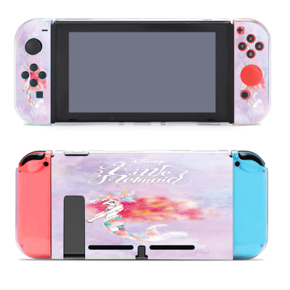 Little Mermaid Pastel Disney Watrcolor Nintendo Switch Cover Case