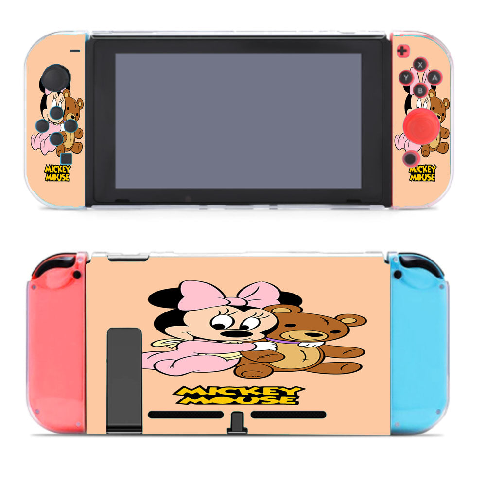 Little Minnie With Bear Nintendo Switch Cover Case