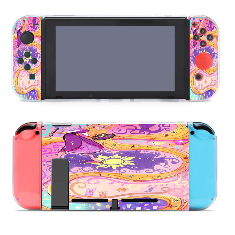 Long Hair Tangled Disney Princess Nintendo Switch Cover Case