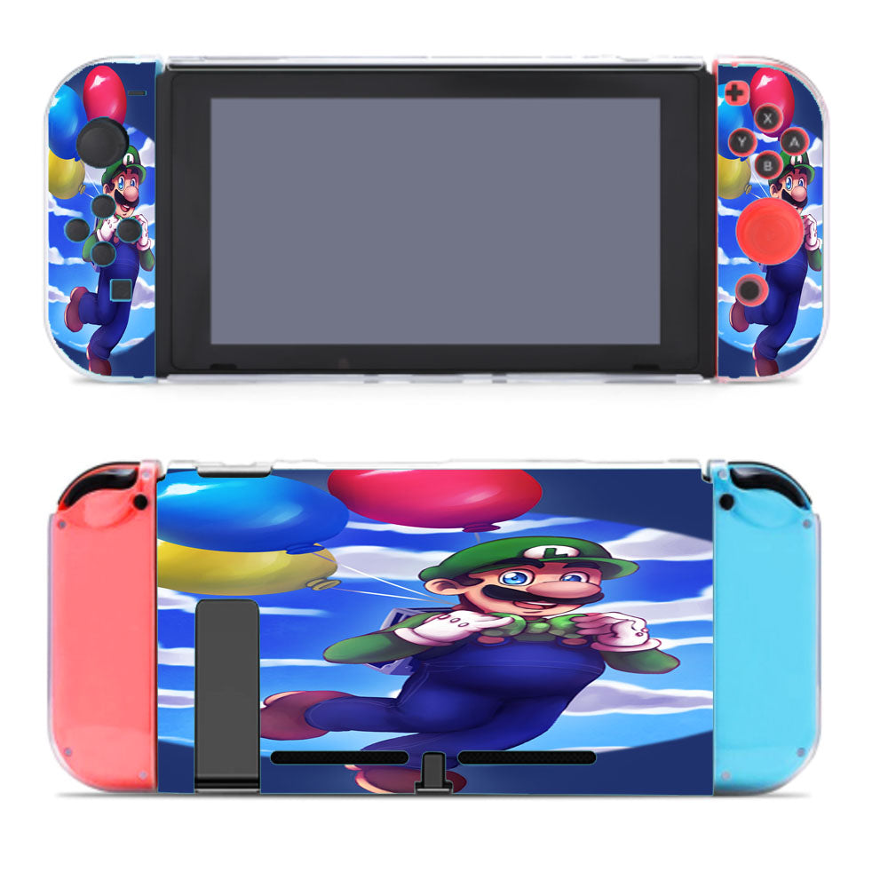 Luigi Mariobros Flying With Baloon Nintendo Switch Cover Case