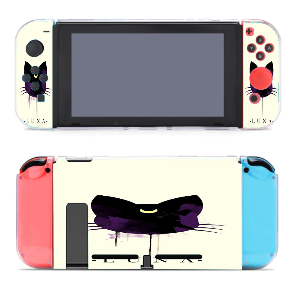 Luna Cat Sailor Moon Stickers Paint Nintendo Switch Cover Case