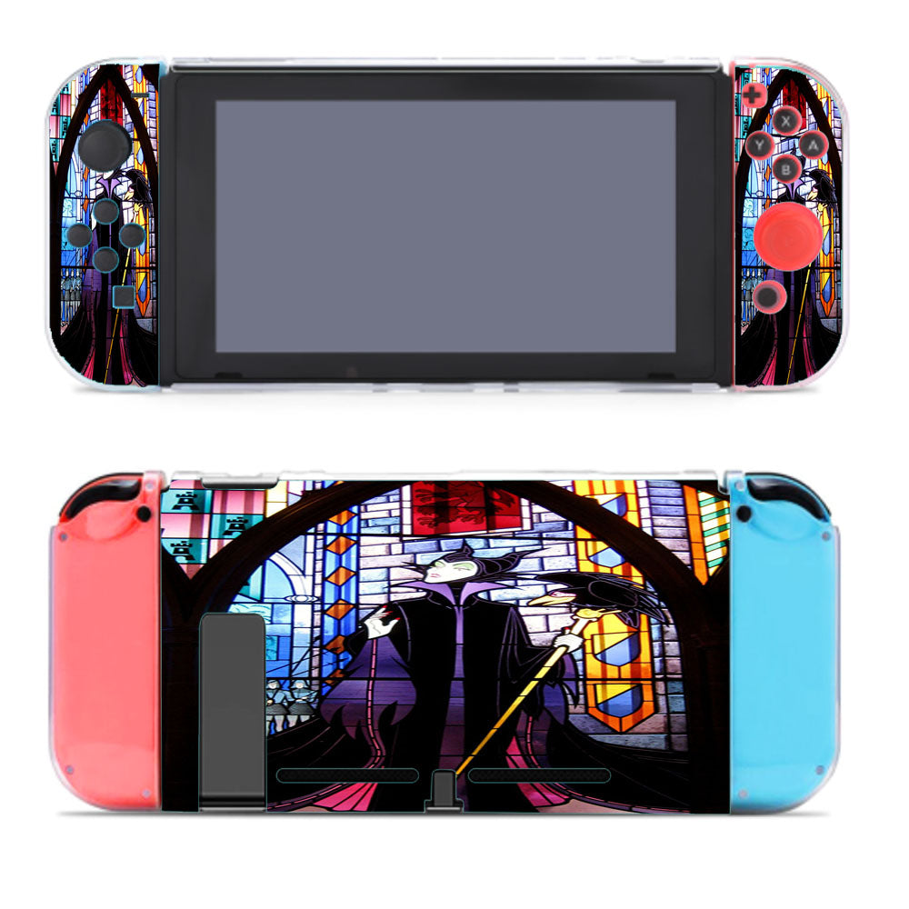 Maleficent In Stained Glass Nintendo Switch Cover Case