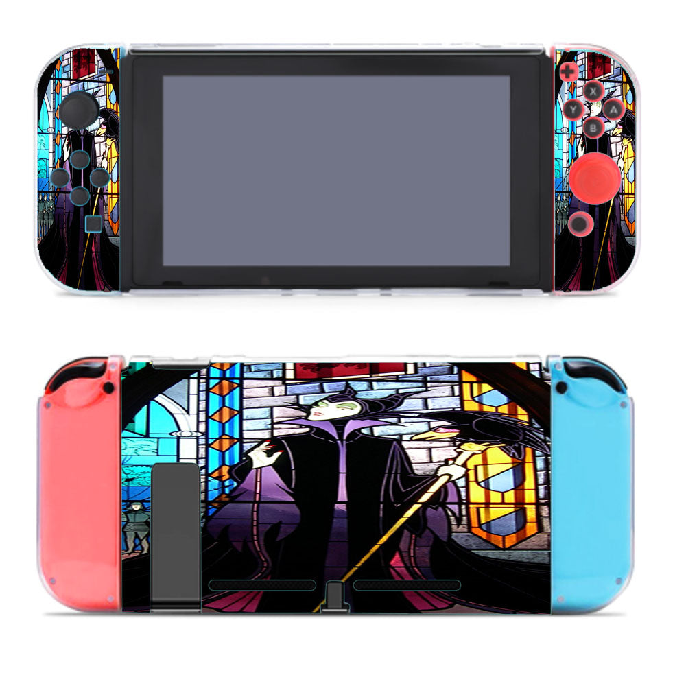 Maleficent Sleeping Beauty Glass Design Nintendo Switch Cover Case