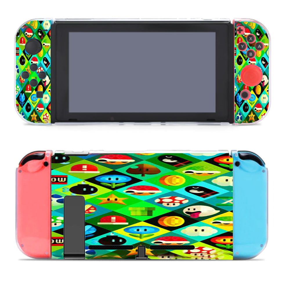 Mario Bros Icons Nintendo Switch Cover Case