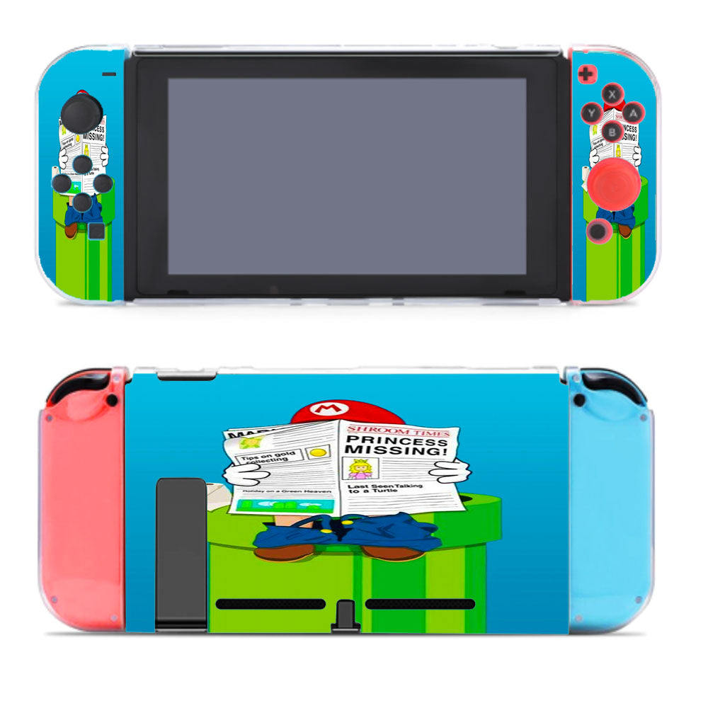 Mario Bros Pipe Toilet Nintendo Switch Cover Case