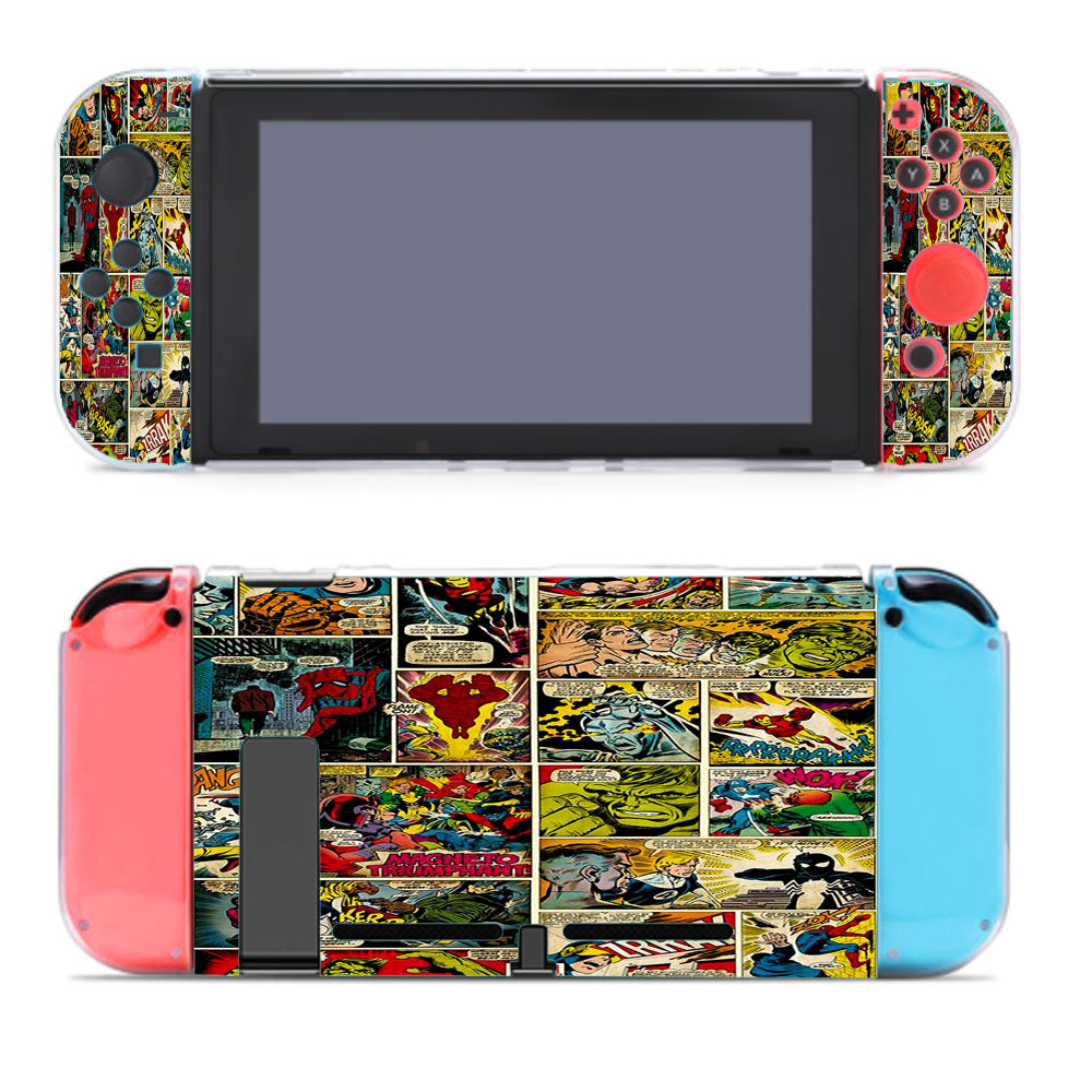 Marvel Comic Book Pages Nintendo Switch Cover Case