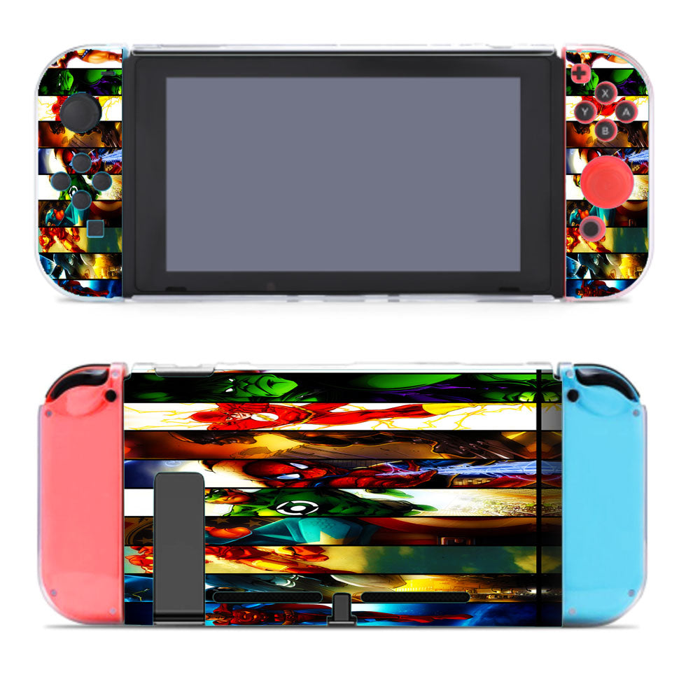 Marvel Dc Comic Heroes Collage Nintendo Switch Cover Case