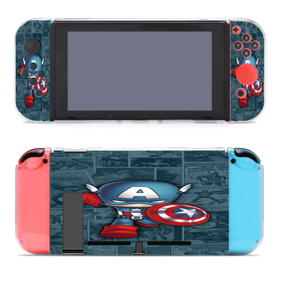 Marvel Studio Captain America Comic Nintendo Switch Cover Case