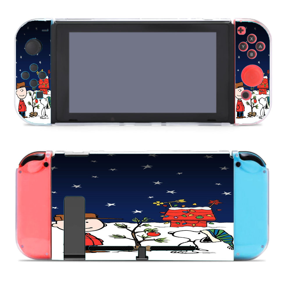 Merry Christmas Charlie Brown Snoopy Wallpaper Nintendo Switch Cover Case