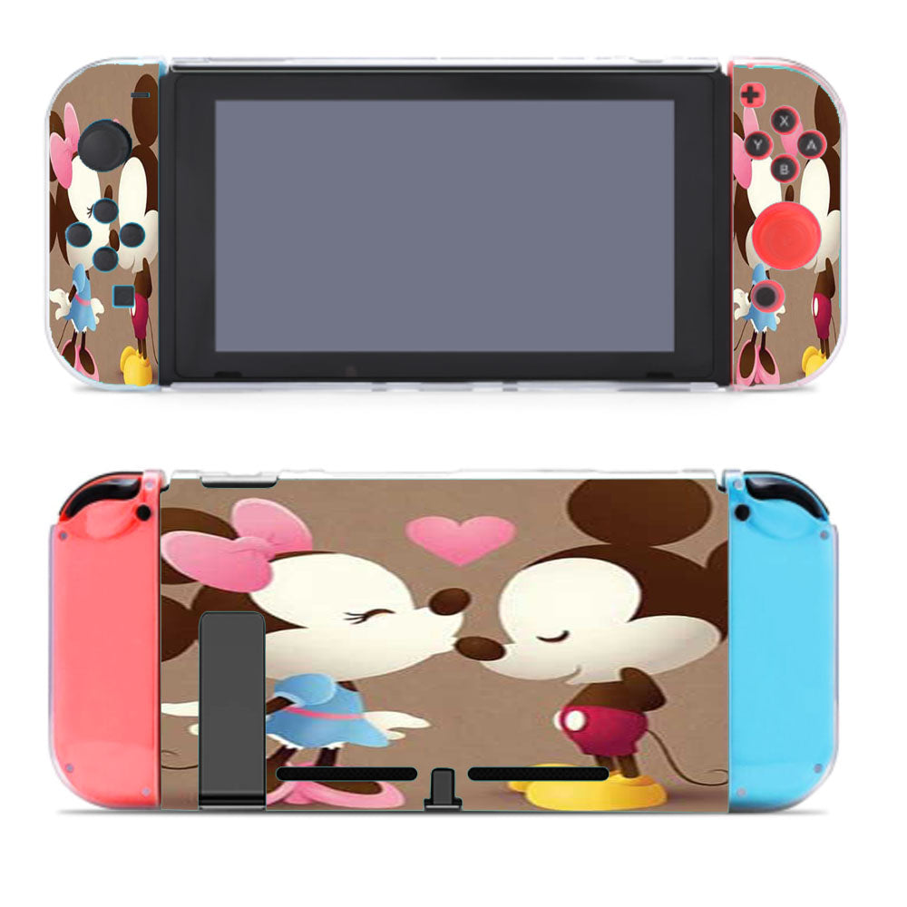 Mickey And Minnie Kiss Sepia Nintendo Switch Cover Case