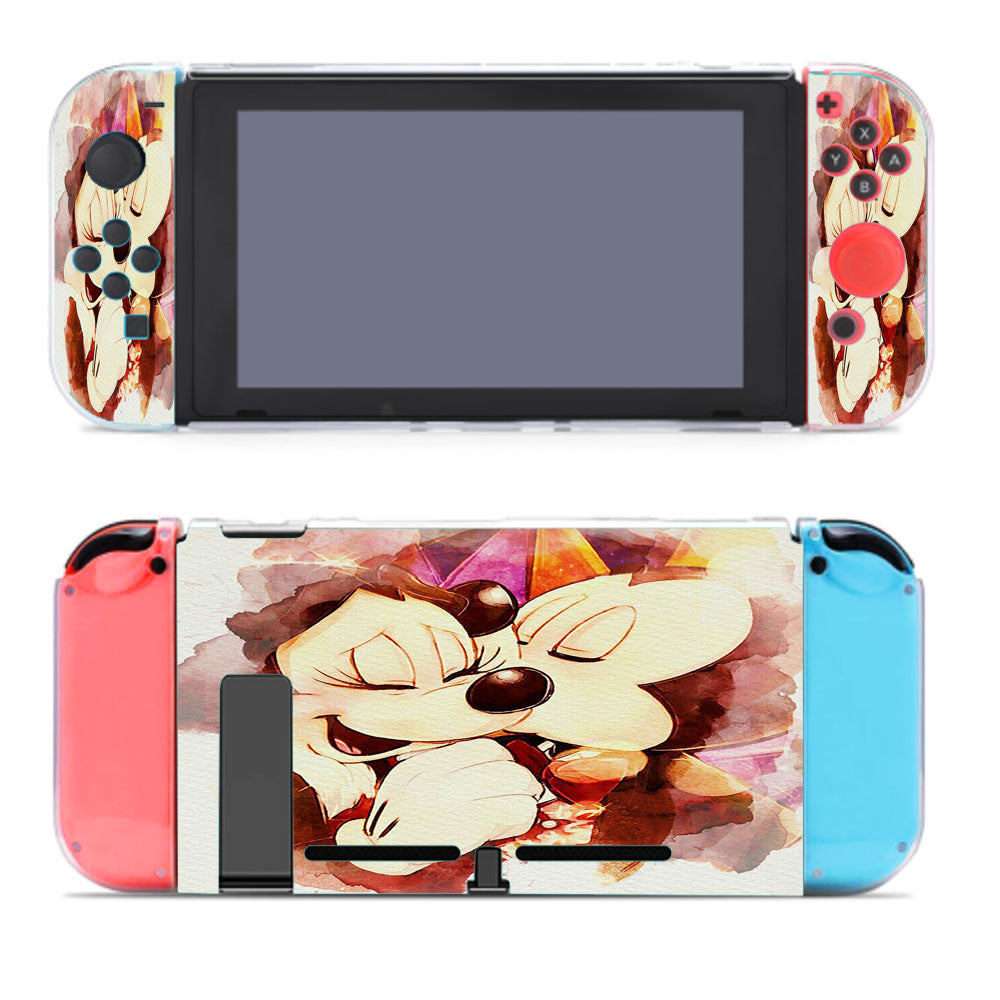 Mickey And Minnie Mouse Watercolour Nintendo Switch Cover Case