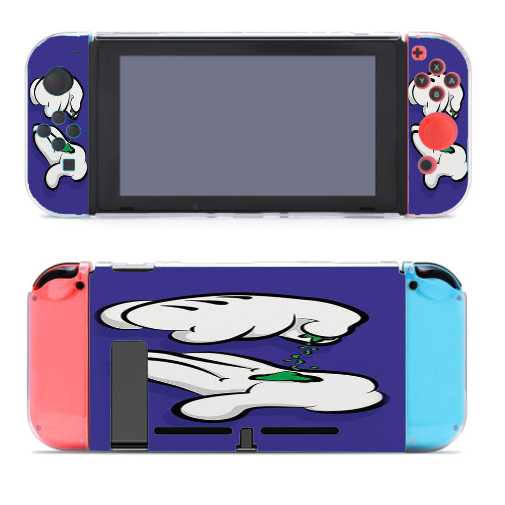 Mickey Hands Weed Nintendo Switch Cover Case