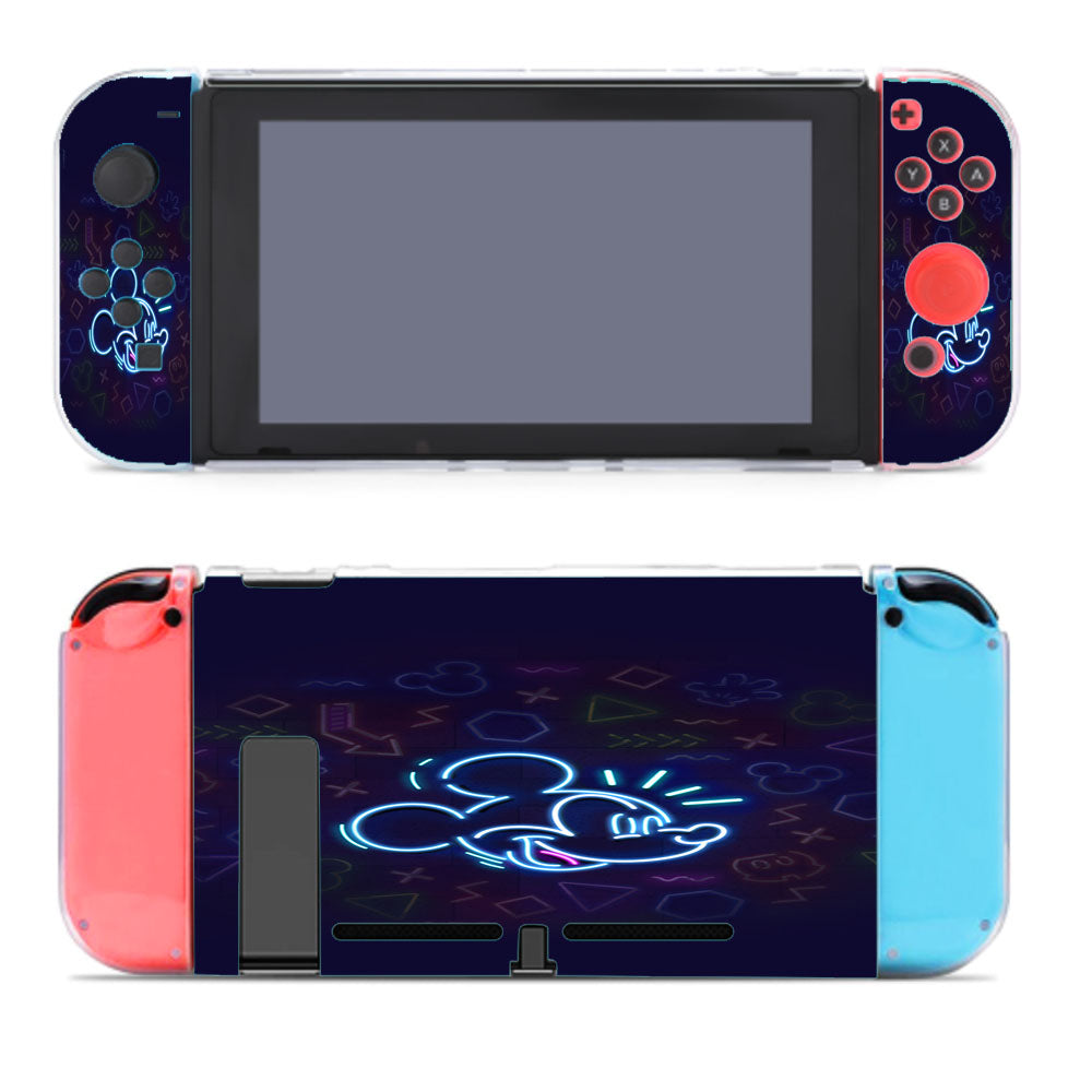 Mickey Mouse And Friends Neon Wallpaper Nintendo Switch Cover Case