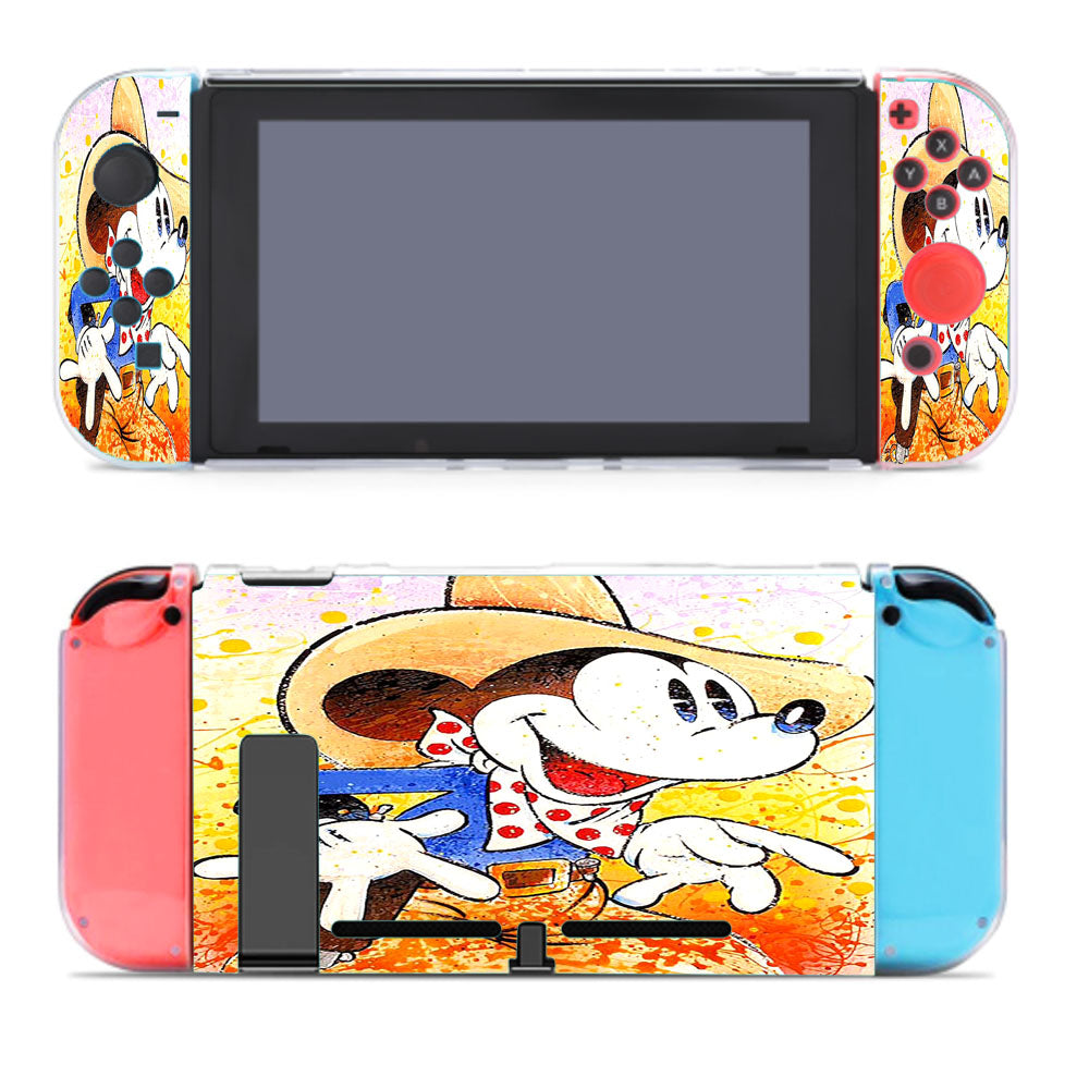 Mickey Mouse Brush Art Nintendo Switch Cover Case