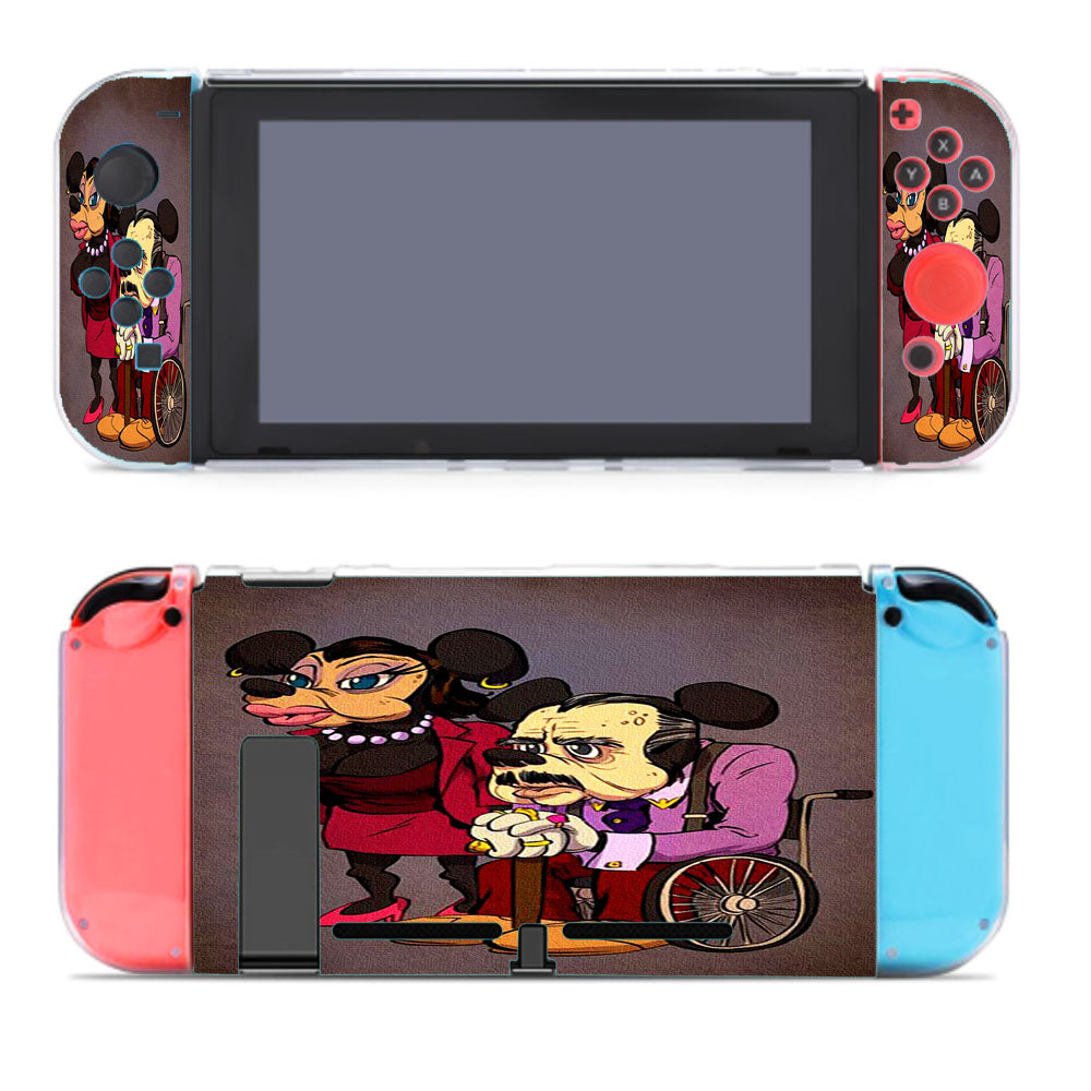 Mickey Mouse Old Age Canvas Painting Nintendo Switch Cover Case