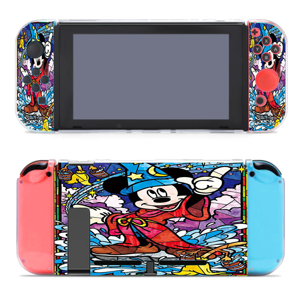 Mickey Mouse Stained Glass Nintendo Switch Cover Case