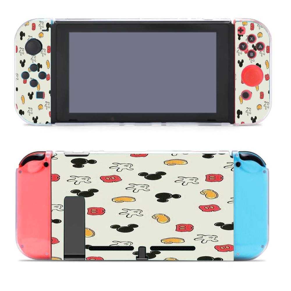 Mickey Pattern Back Case Phone Nintendo Switch Cover Case