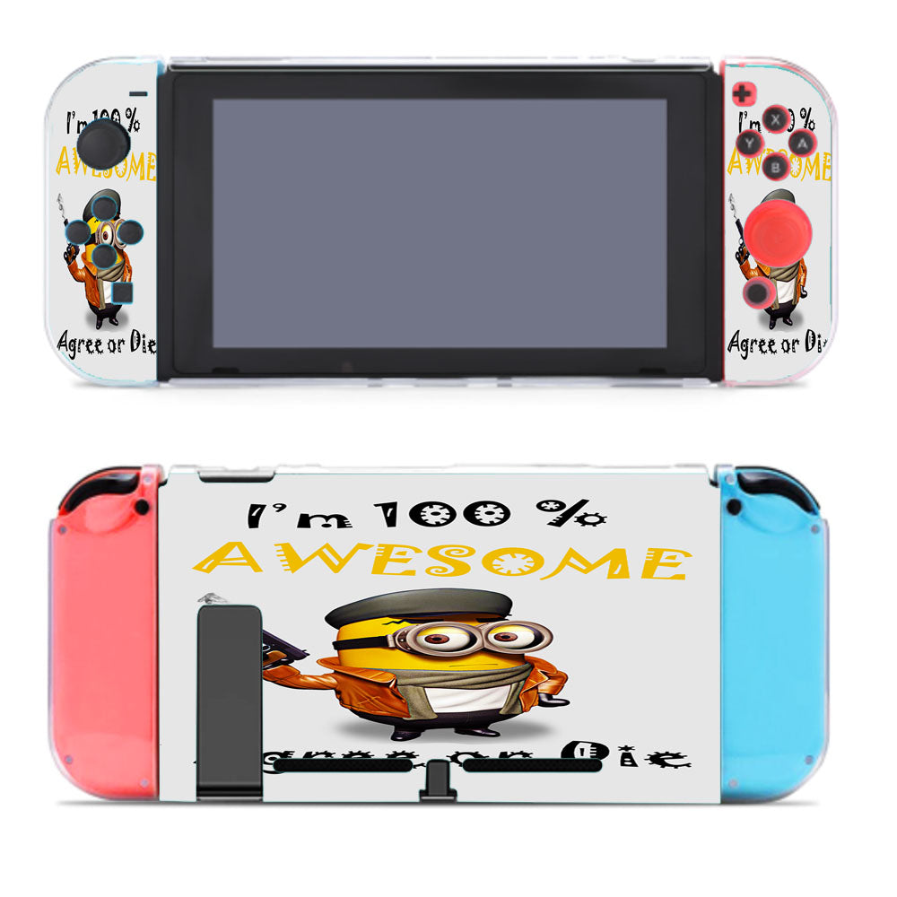 Minion Awesome Quote Nintendo Switch Cover Case