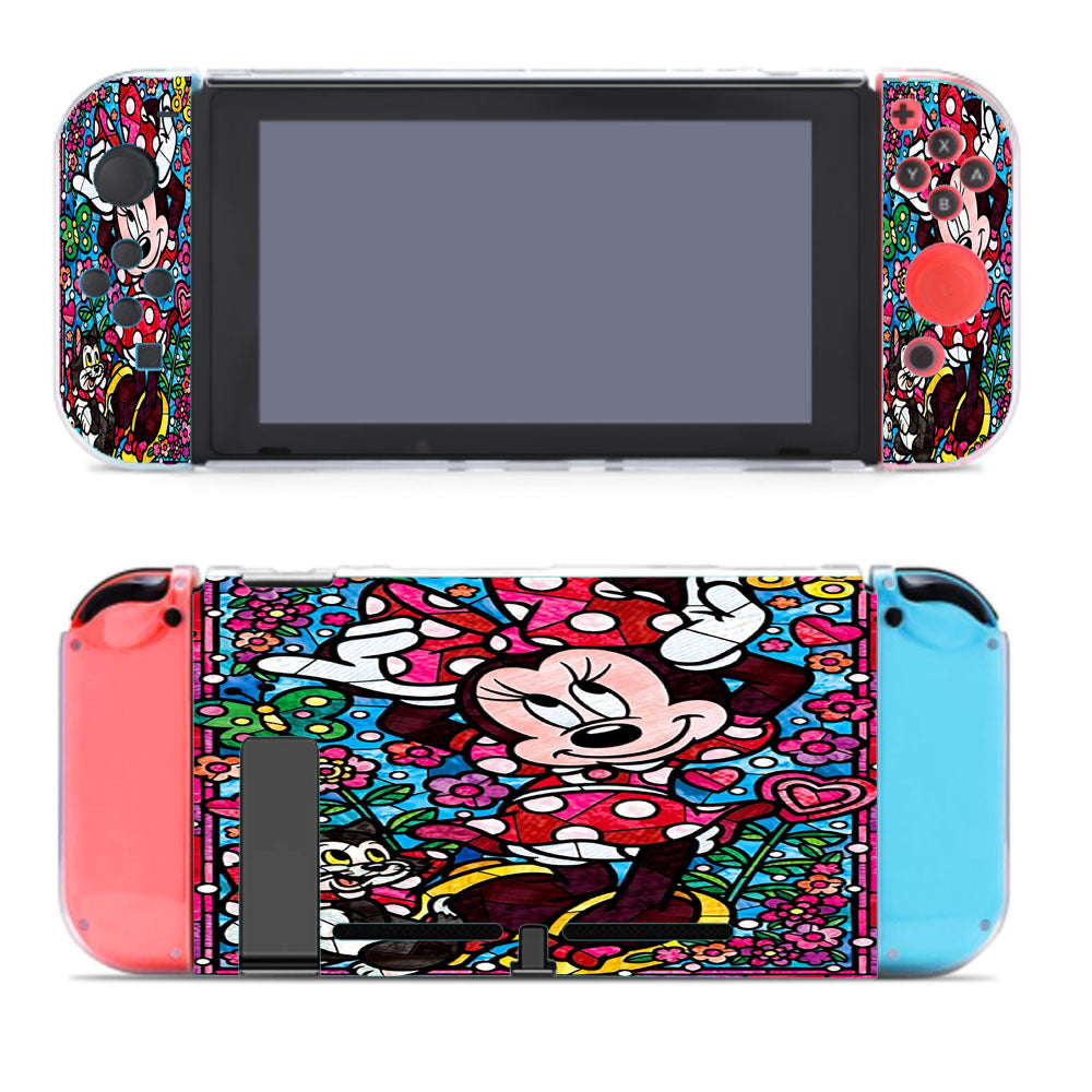 Minnie Mouse Stained Glass Nintendo Switch Cover Case