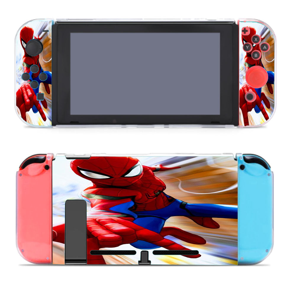 Moving Fast Spiderman Art Nintendo Switch Cover Case
