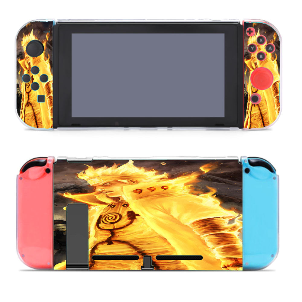 Naruto Kurama Mode Flame Fire Nintendo Switch Cover Case