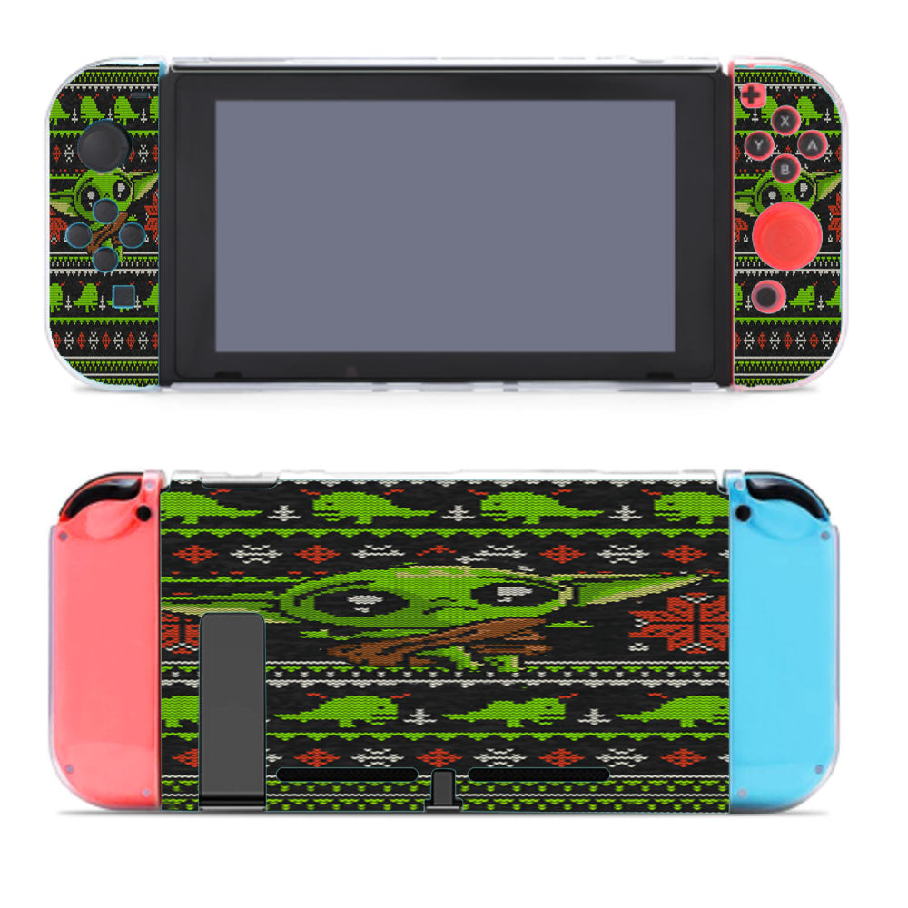 New Baby Yoda Stitch 8Bit Sweater Nintendo Switch Cover Case