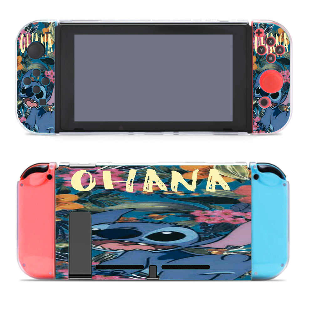 Ohana Stitch Flower Nintendo Switch Cover Case