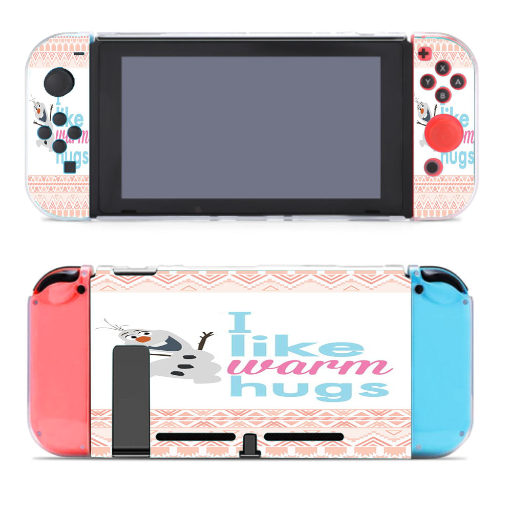 Olaf Disney Frozen Quotes Warm Hug Nintendo Switch Cover Case