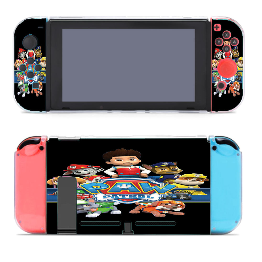 Paw Patrol Poster Black Wallpapers Nintendo Switch Cover Case