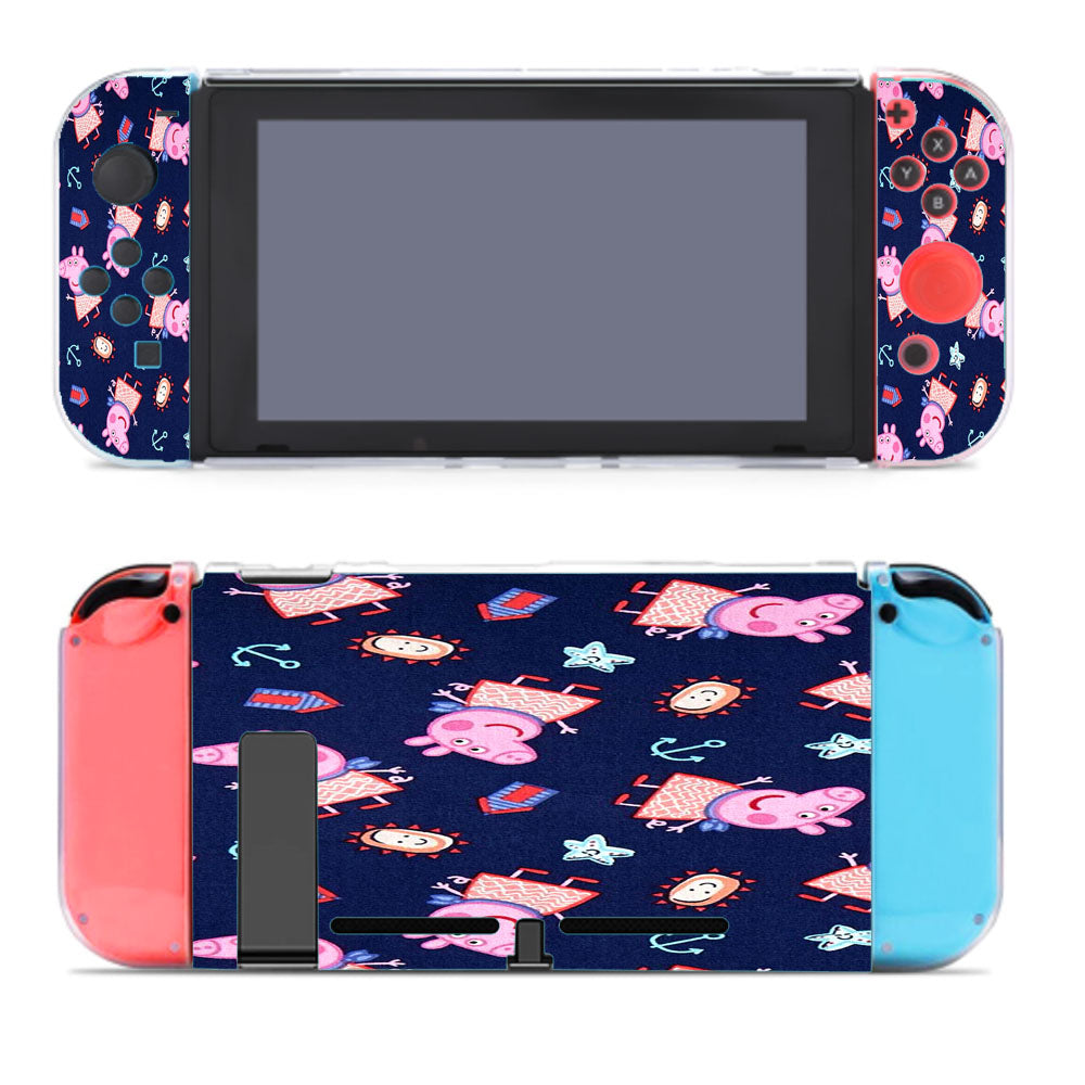 Peppa Pig Anchor Navy Doodle Nintendo Switch Cover Case