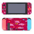 Peppa Pig Pink Circle Flower Doodle Nintendo Switch Cover Case