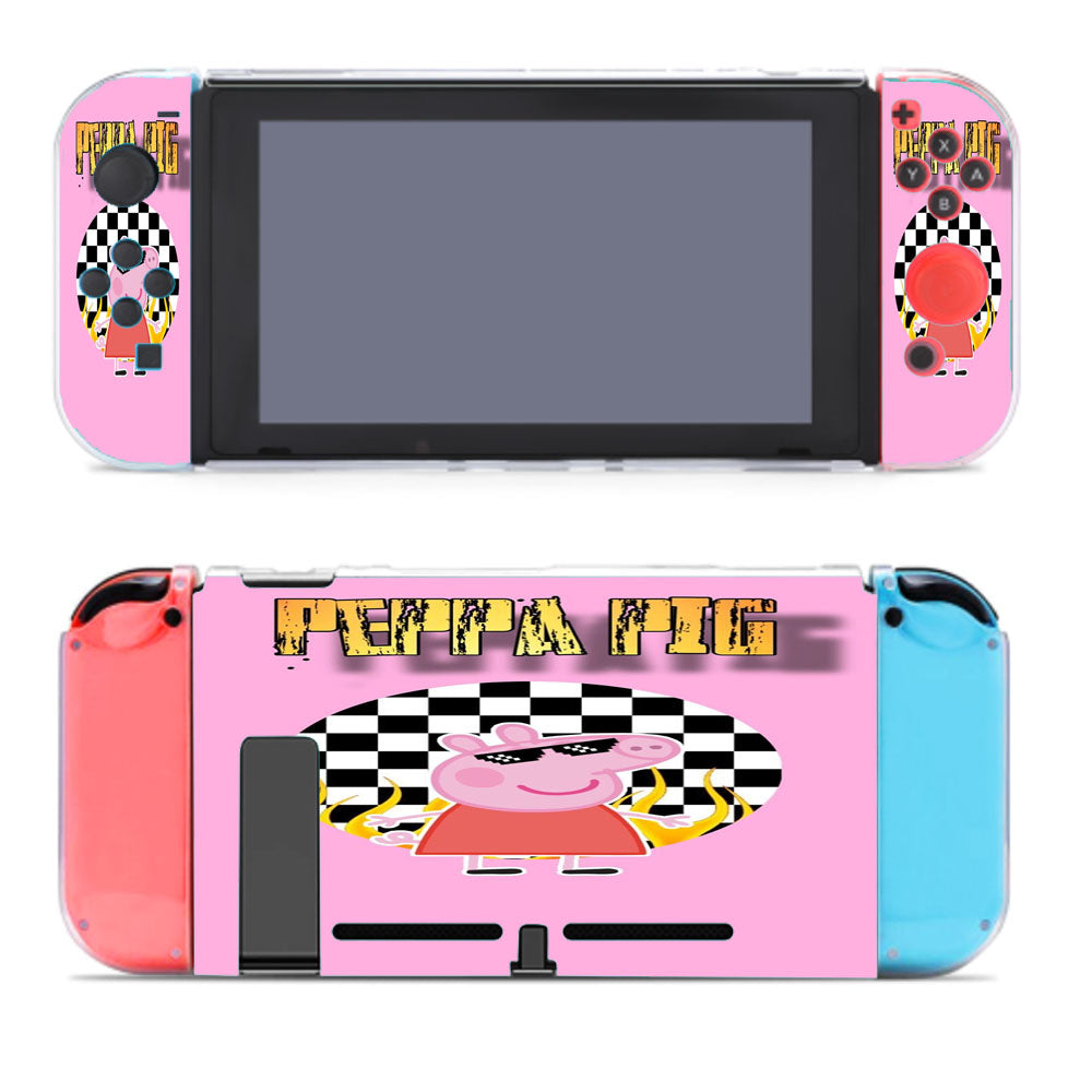 Peppa Pig With Eyeglasses Wallpaper Nintendo Switch Cover Case