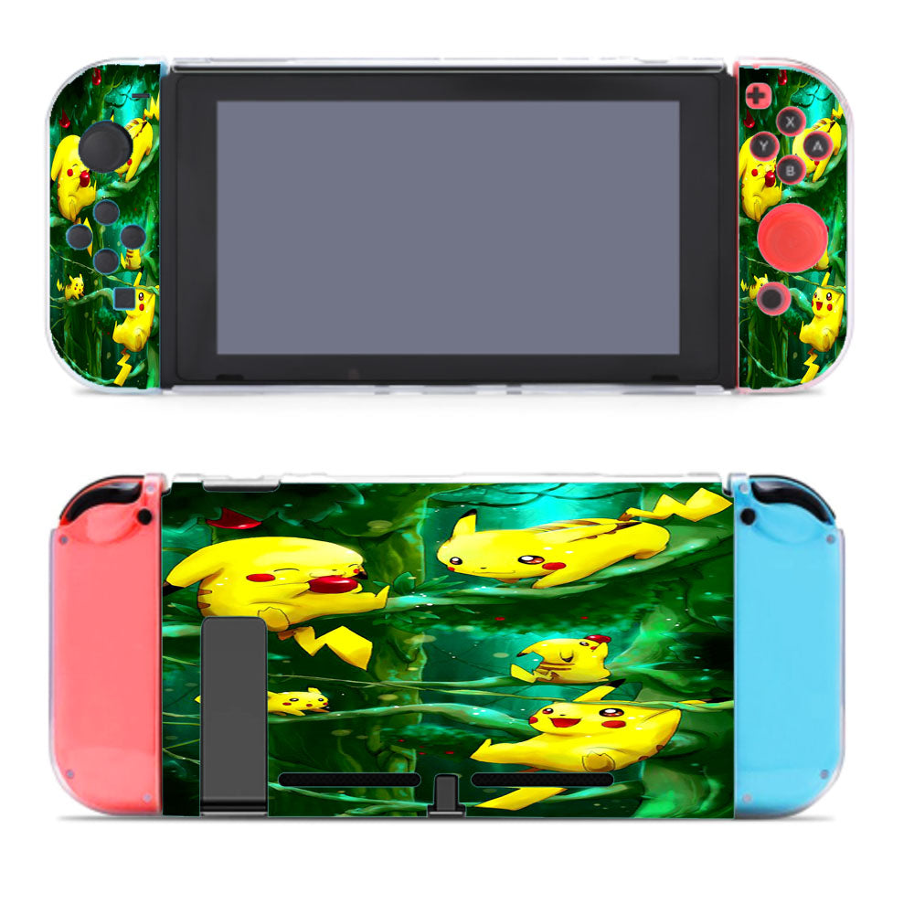 Pikachu Collection In The Forest Nintendo Switch Cover Case