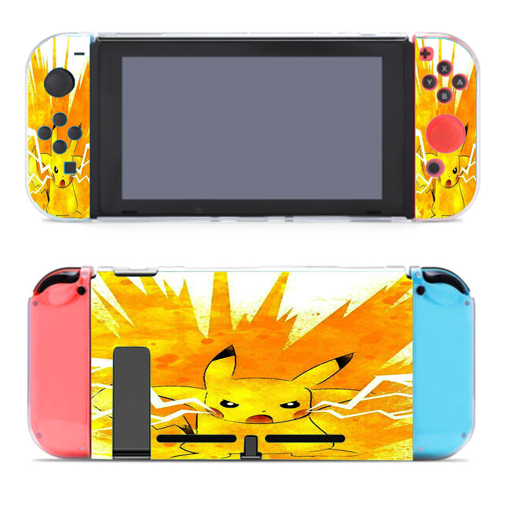 Pikachu Storm Drawing Nintendo Switch Cover Case