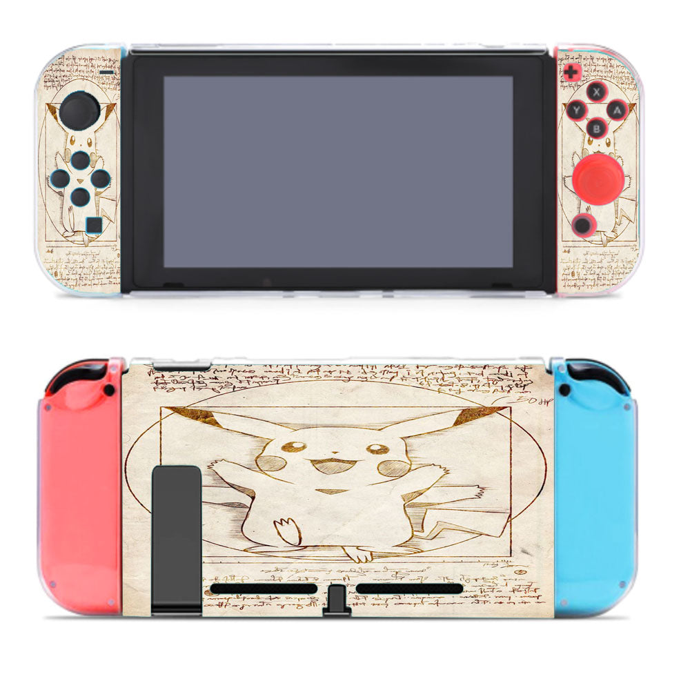 Pikachu Vitruvian Nintendo Switch Cover Case