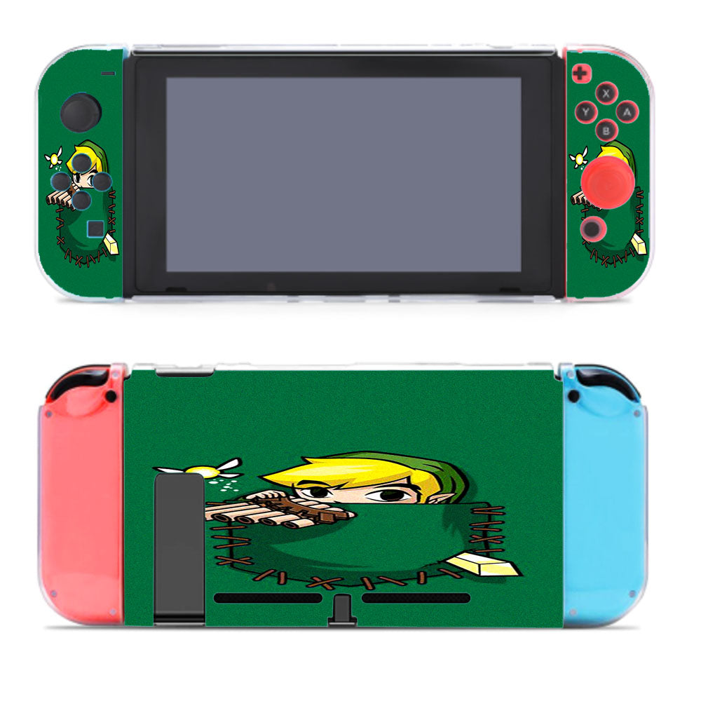 Pocket The Lagend Of Zelda Green Illustration Nintendo Switch Cover Case