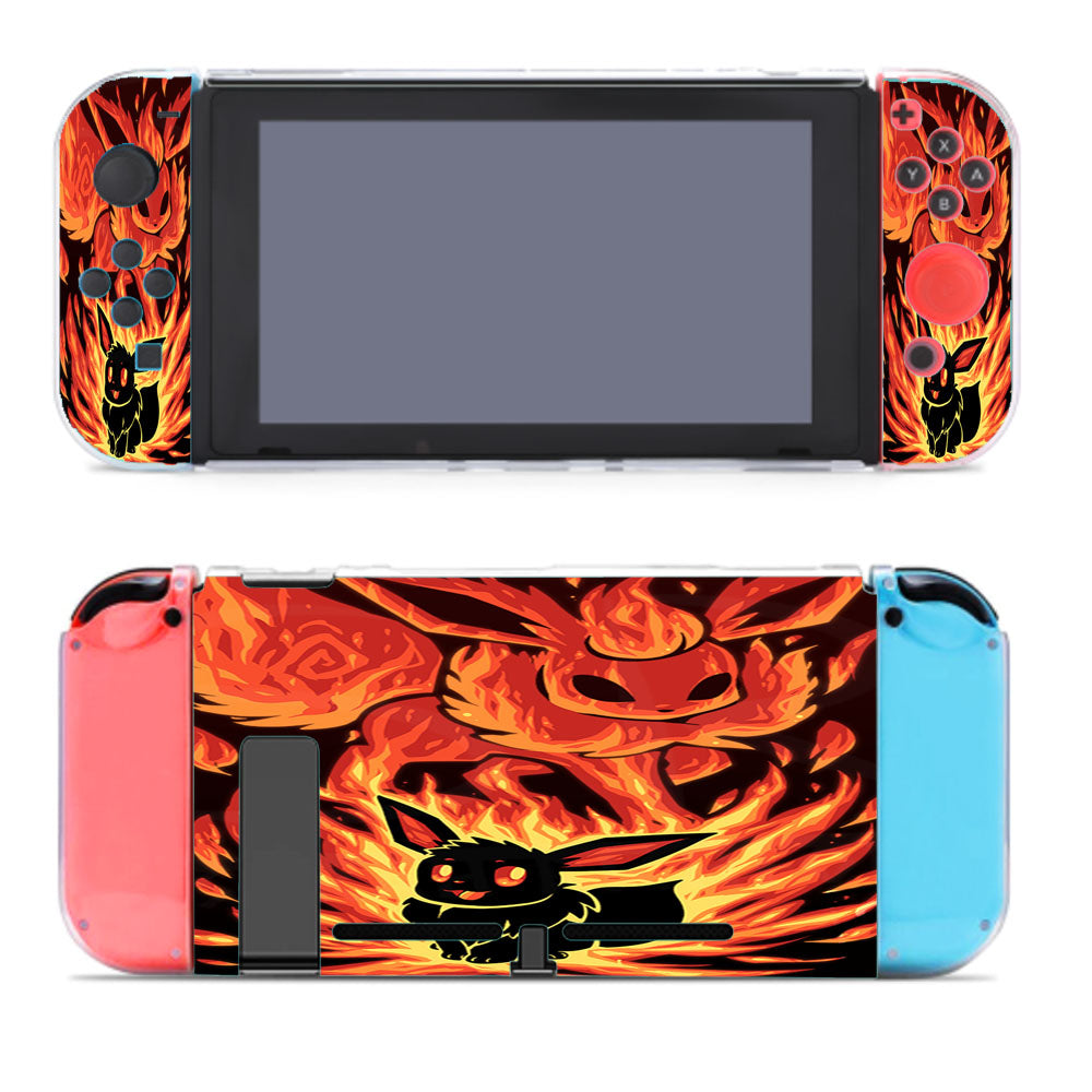 Pokemon Evolution Eevee To Flareon Nintendo Switch Cover Case