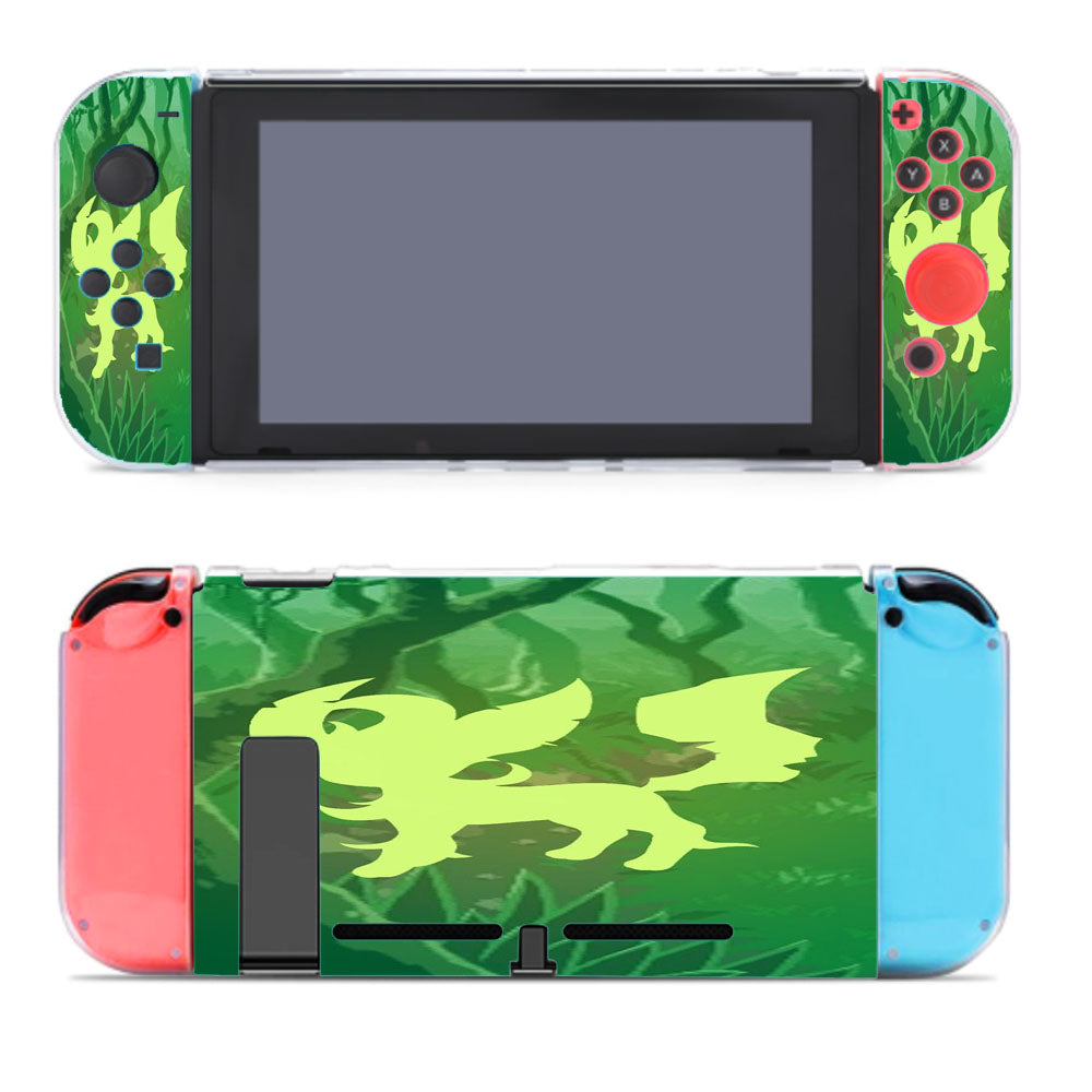Pokemon Leafeon Green Silhouette Nintendo Switch Cover Case