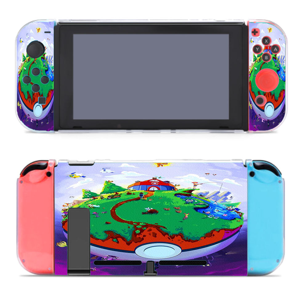 Pokemon Poster Earth Pokeballs Nintendo Switch Cover Case