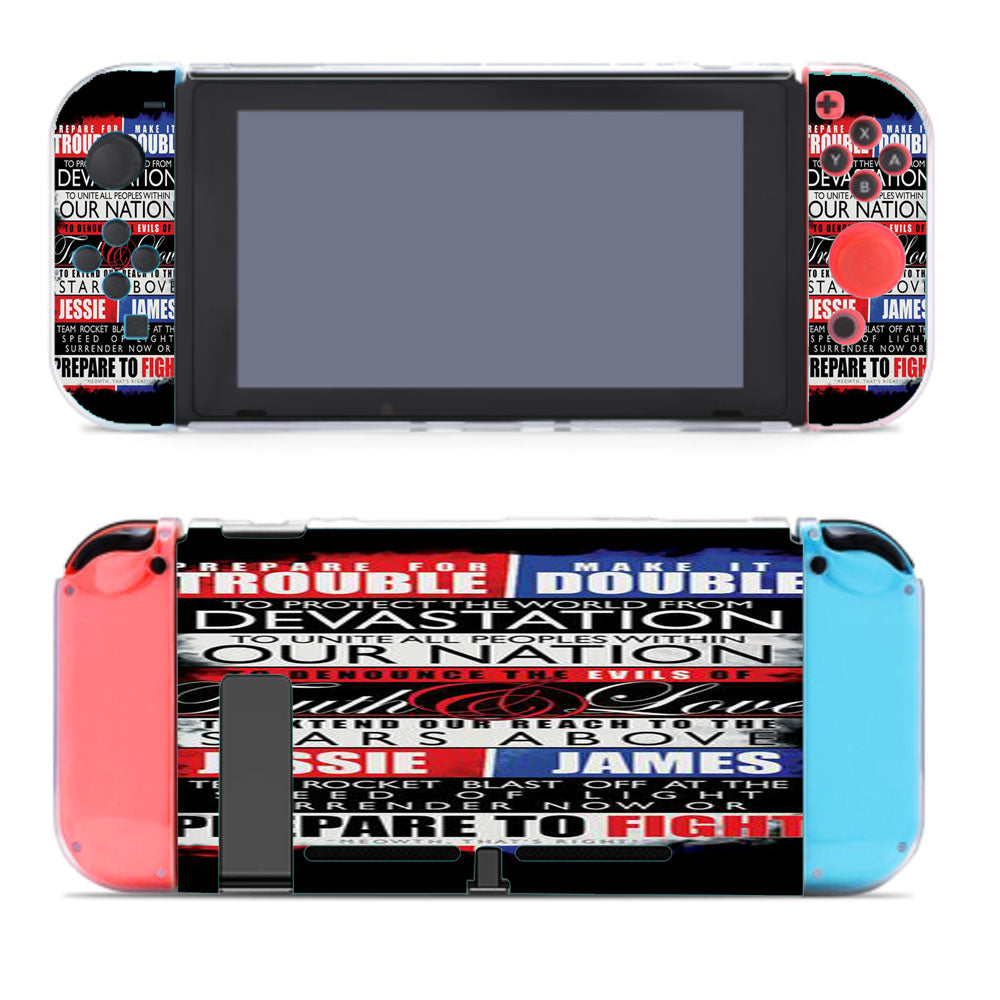 Pokemon Team Rocket Motto Nintendo Switch Cover Case