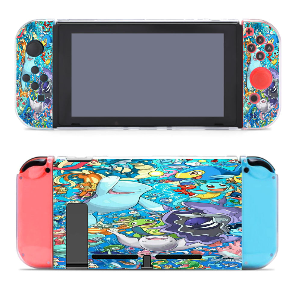 Pokemon Water Type Fanart Collage Nintendo Switch Cover Case