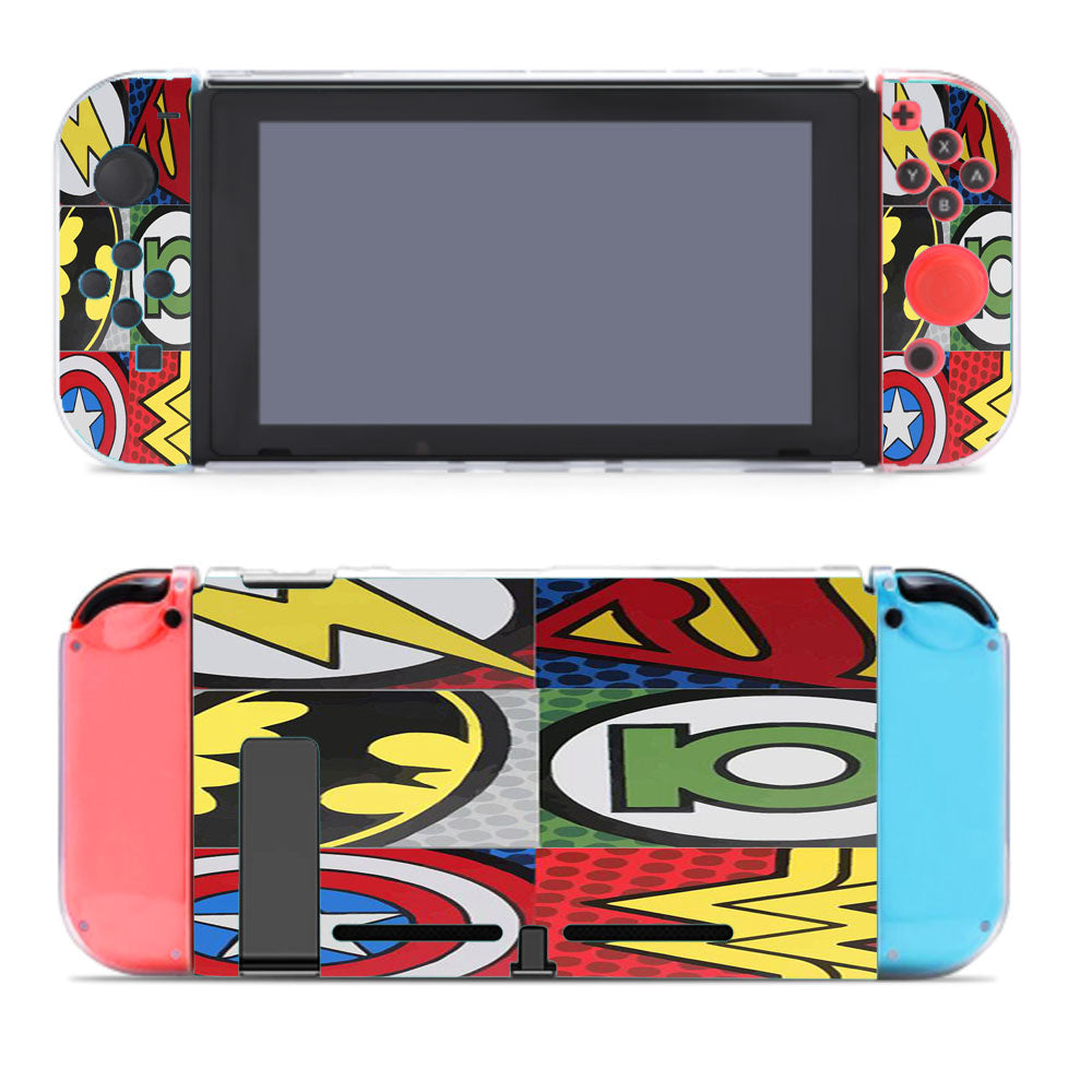 Pop Comic Super Hero Logo Nintendo Switch Cover Case